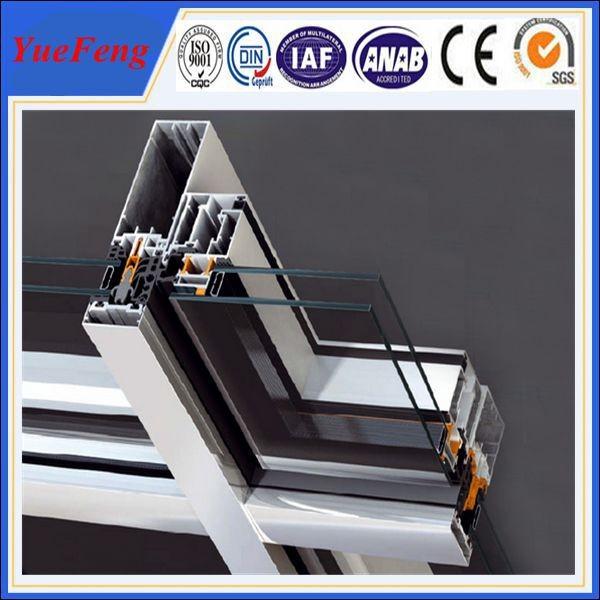 quality aluminium profile powder coated, curtain wall aluminium profile for