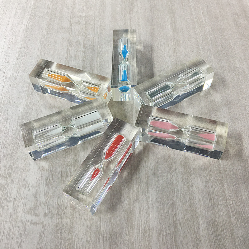 Custom Acrylic Sand Timer 1/3/5 Minute Tea Hourglass Timer