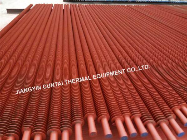 Sprial Welded Finned Tubes , Fired Heaters Helical Fin Tube Carbon Steel