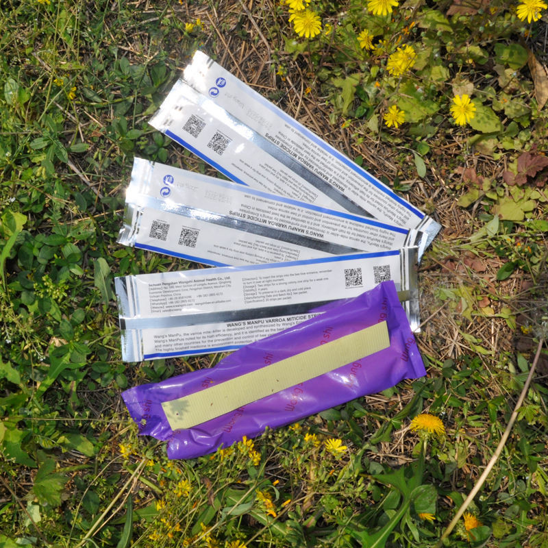Wangshi Bee Medicine Manpu Fluvalinate Strips Bee Varroa Mites Instant Killer 10 strips/bag