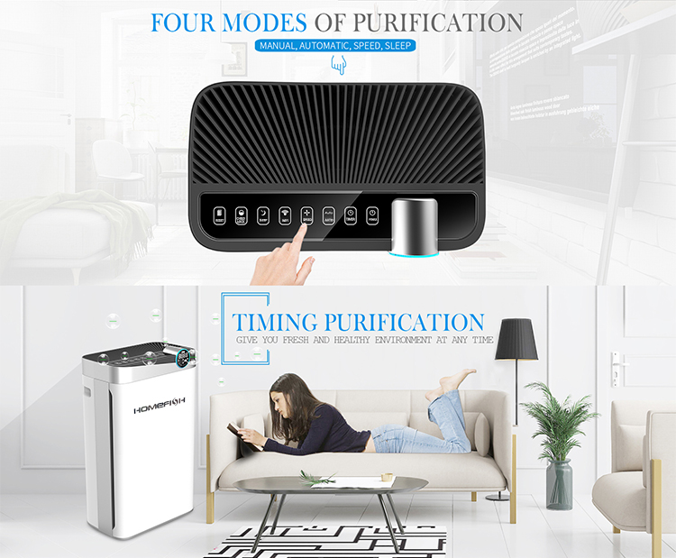HOMEFISH 488m3/H Commercial Air Purifier For Business Humidifying Atomization