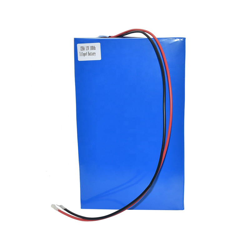 Deep Cycle LFP 1200Wh 12V 100AH LiFePO4 Battery Pack Built In BMS
