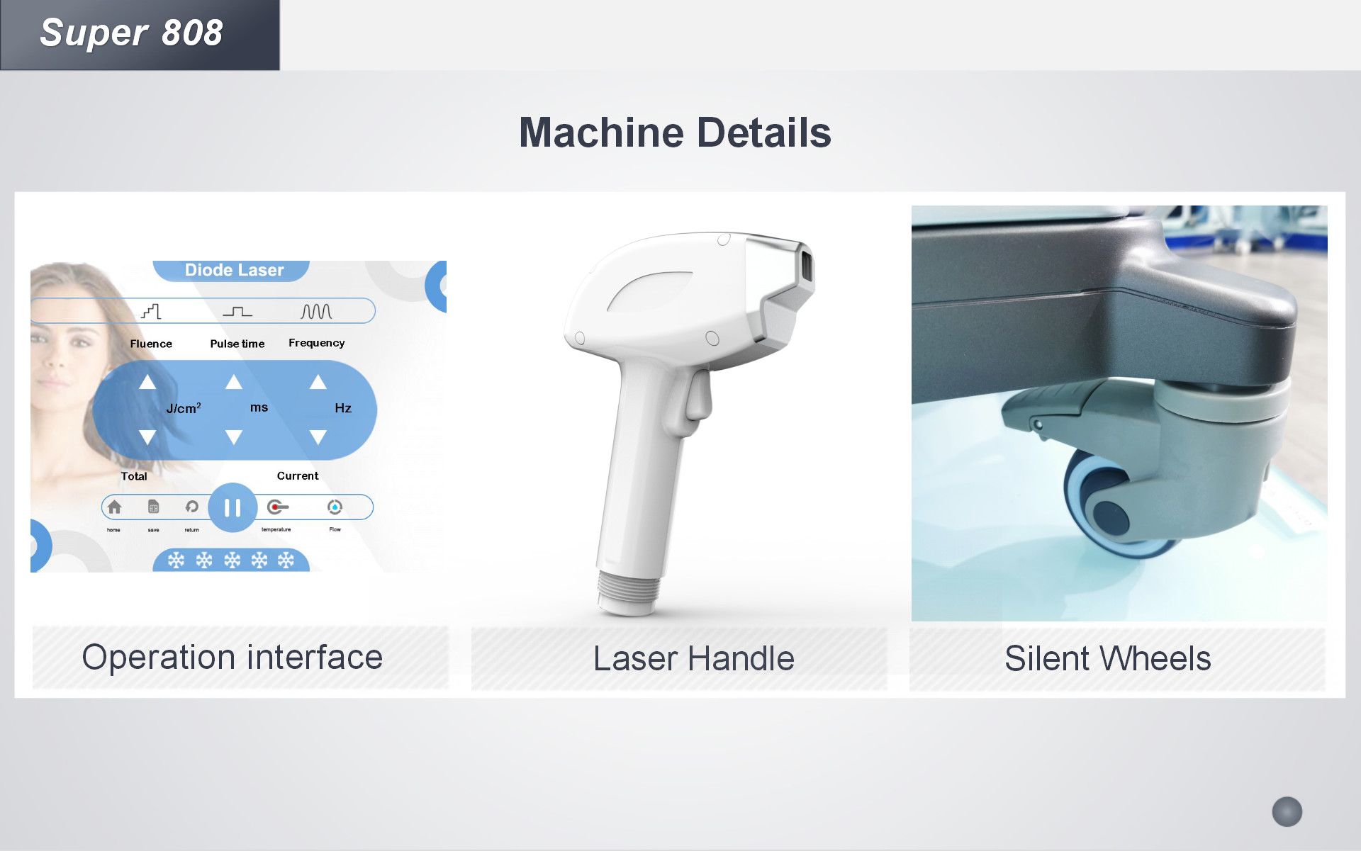 Pain Free 800W Diode Laser Hair Removal Machine 500W