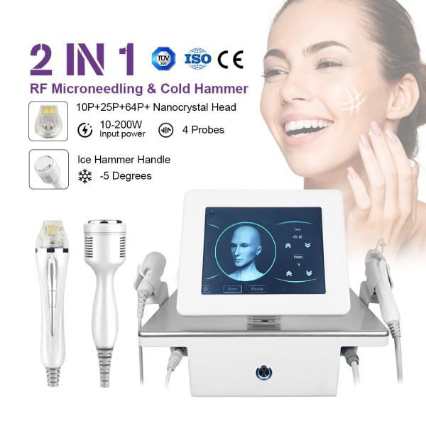 Portable Gold Micro Needle Equipment Radio Frequency Face Lift Fractional RF