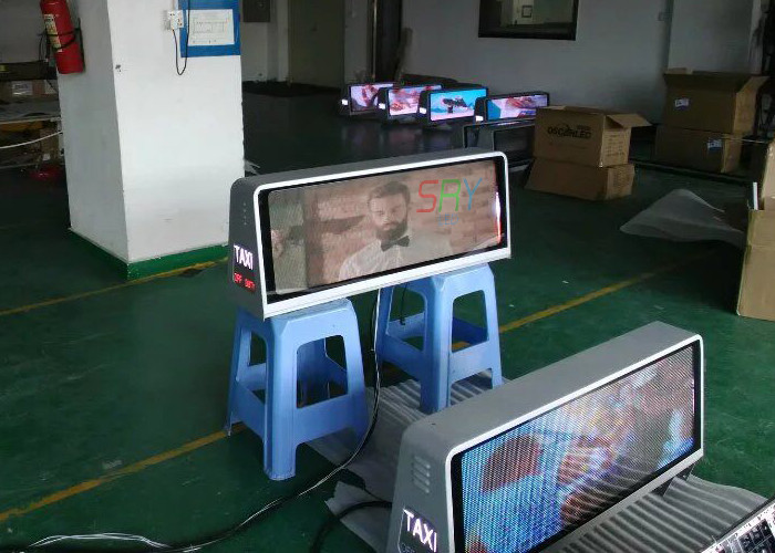 P 5mm Full Color Taxi LED Display Wireless 3G System 960mm x 320mm