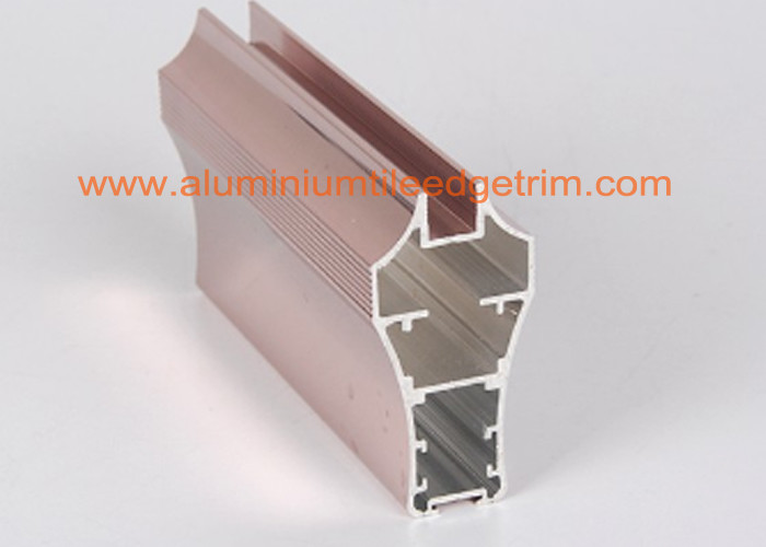 Metal Aluminium Channel Extrusions Copper Anodized Furniture Application