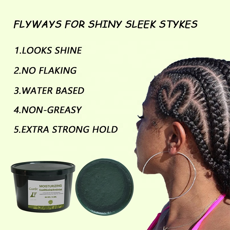 64 oz Private Label Loc n Twist Control Edge Braiding Gel Max Hold for Neat Braids HAIR