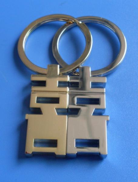 2012 fashion unique Brass / Zinc alloy 2.5mm promotional metal keyrings