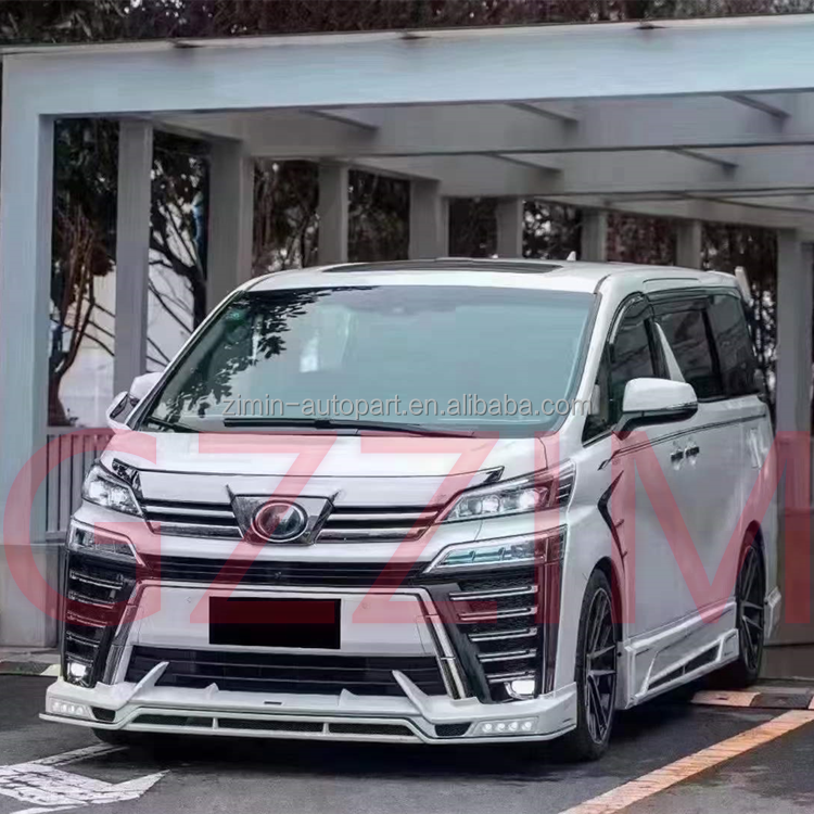 Car Bodykit Front And Rear Bumper Lip For Toyota Alphard 2015-2018