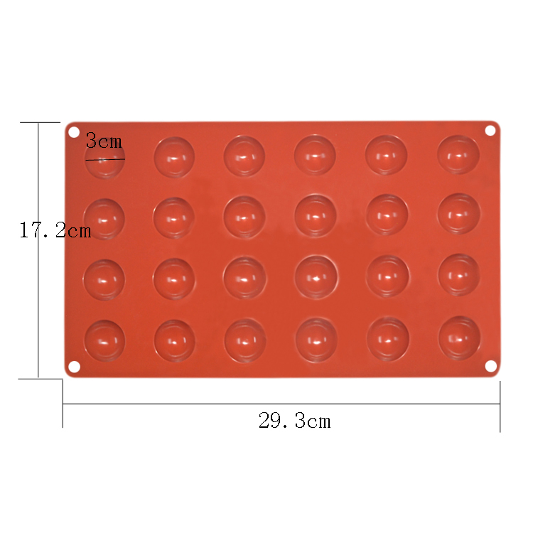 Round Half Circle Chocolate Mold DIY Multi Cavity Silicone Fondant Molds
