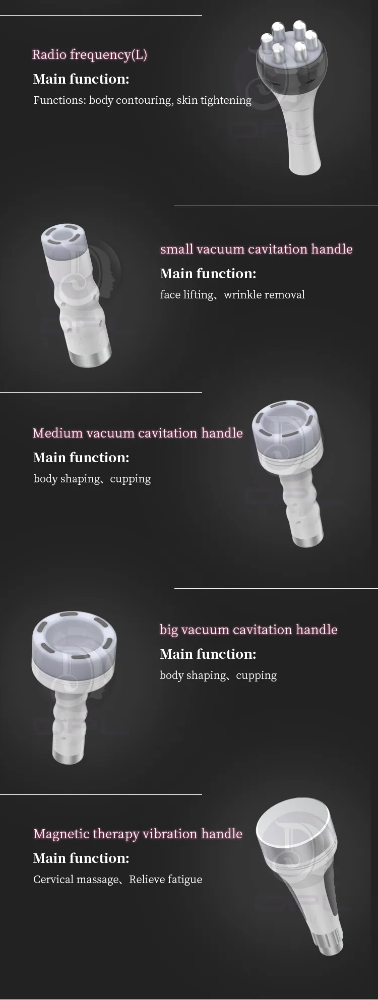 AS85 5MHZ Vacuum Cavitation Machine 80K 9 In 1 Ultrasonic Cavitation Machine