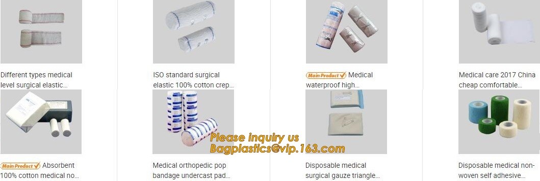 Cohesive Flexible Bandage Cotton Cohesive Bandage sports tape Mixed Color Self Adhesive elastic bandage bagplastics pac
