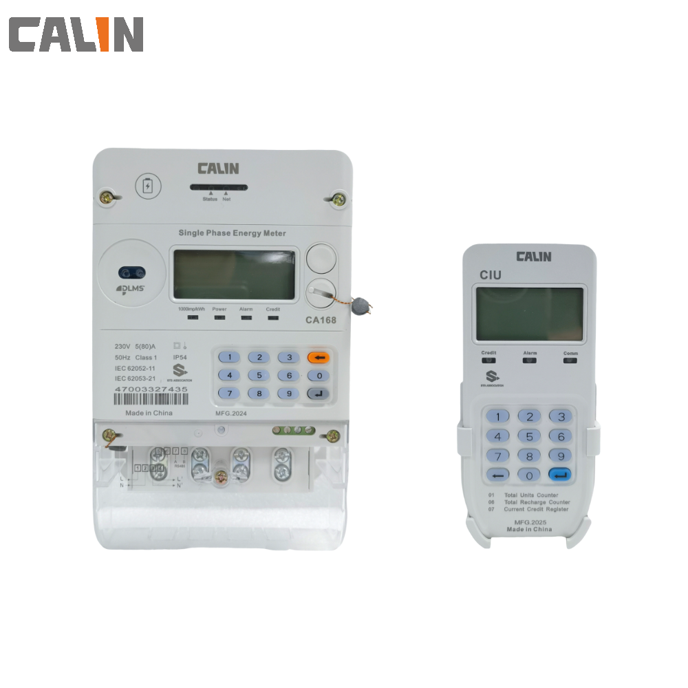 2W 20mA Single Phase Prepayment Meter STS Encryption