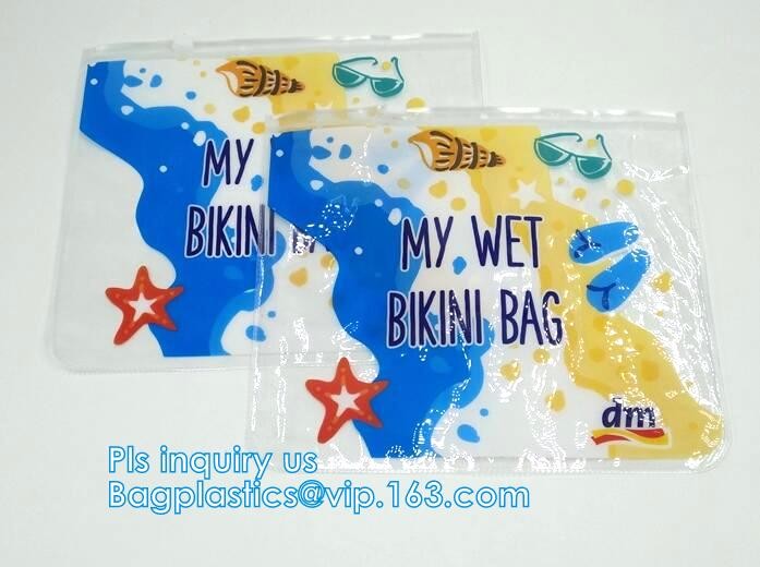 Zip lockkk pvc bag slider travel beauty bag, slider zipper travel pvc pouch bag, slider bag makeup zipper bag for travel
