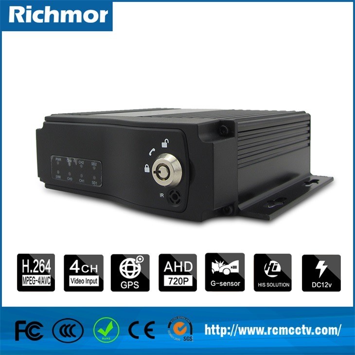 MDVR 4G GPS Vehicle CCTV camera system for bus truck sd card storage