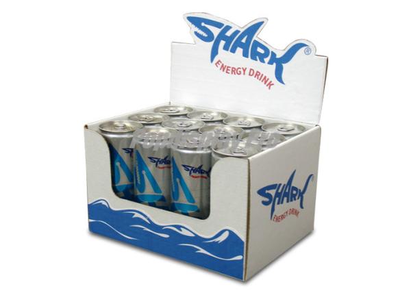 Creative Retail Custom Cardboard Counter Displays For Canned Energy Drinks Easy