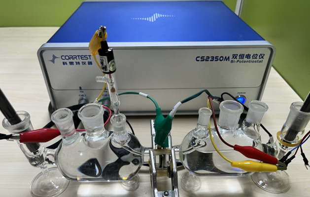 Two Channel EIS Bipotentiostat CS2350M For Hydrogen Permeation Test