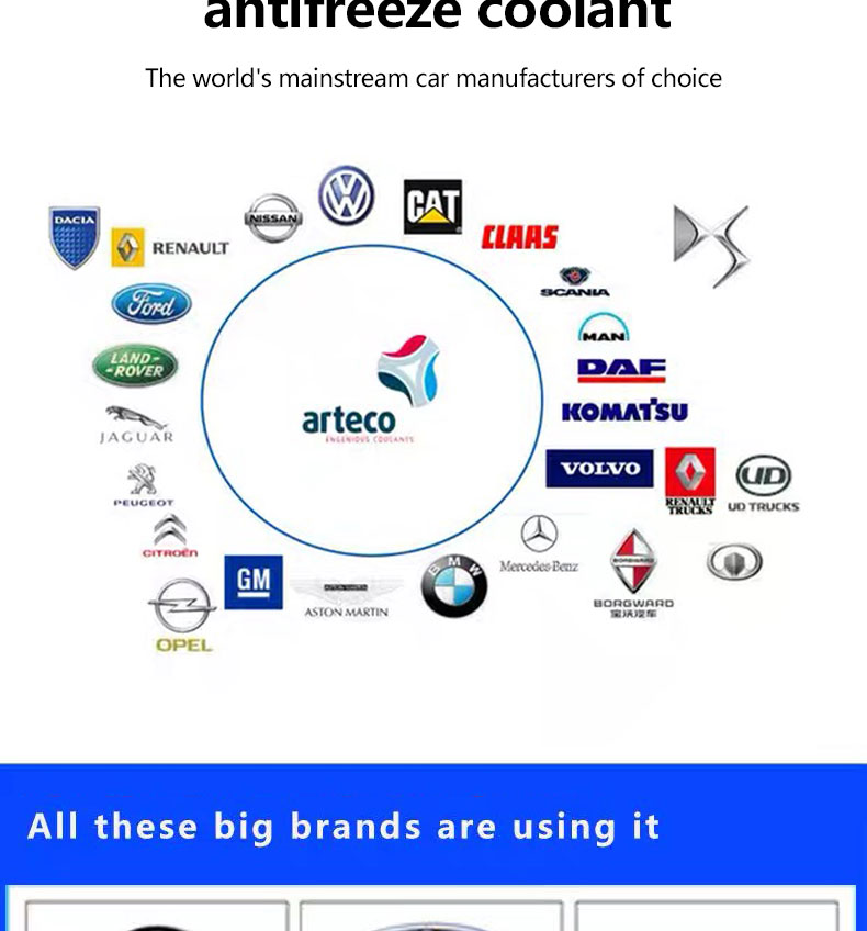 OAR Organic Synthetic Antifreeze Coolant Add to Water Tank for Optimal Performance