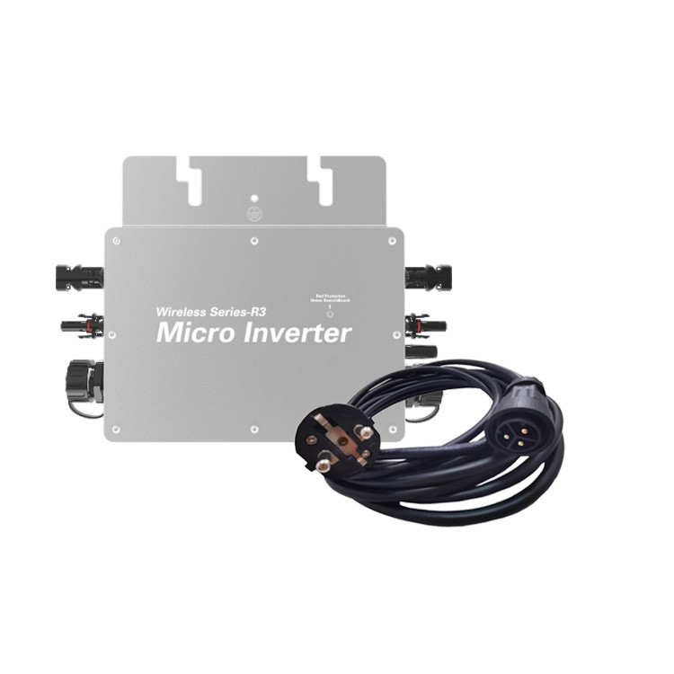 Silver WVC 600 Micro Inverter Aluminum Alloy IP65 Grid Connected Inverter