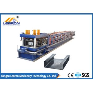 12-24m/min C Channel Roll Forming Machine 8.5mx1.0m×1.4m Hydraulic Mould Cutting