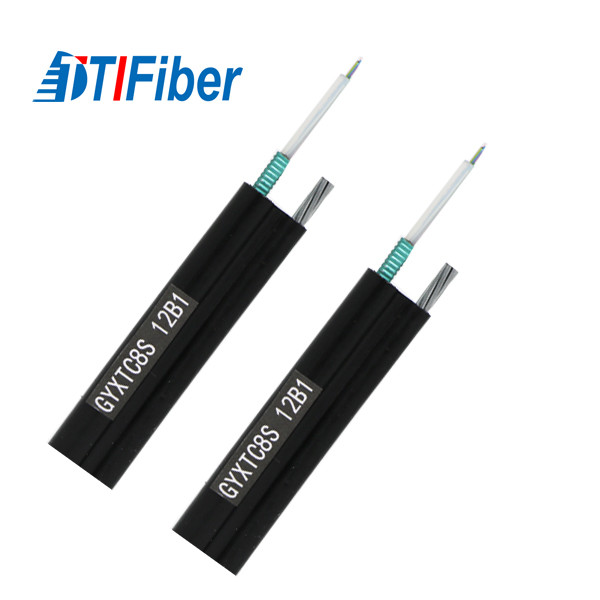 Outdoor Self Supporting GYXTC8S Fiber Optic Cable G652D G657A1 G657A2