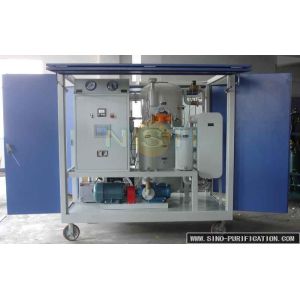 Movable Automatic Vacuum Oil Purifier With PLC Control Fully Touch Screen Flow