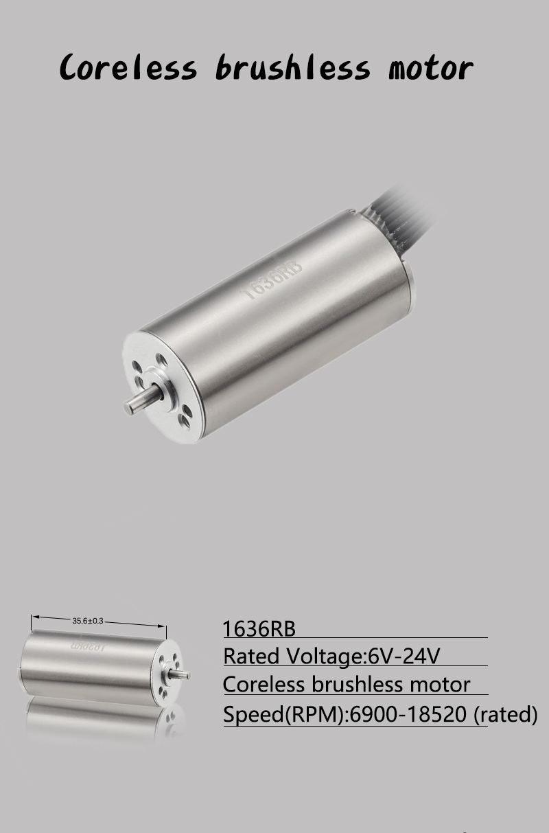 Faradyi 1636 Model 12V 5800Rpm Micro Electric Motor Magnet Dc Coreless Motor For Electric Tools Robots Industrial Automation