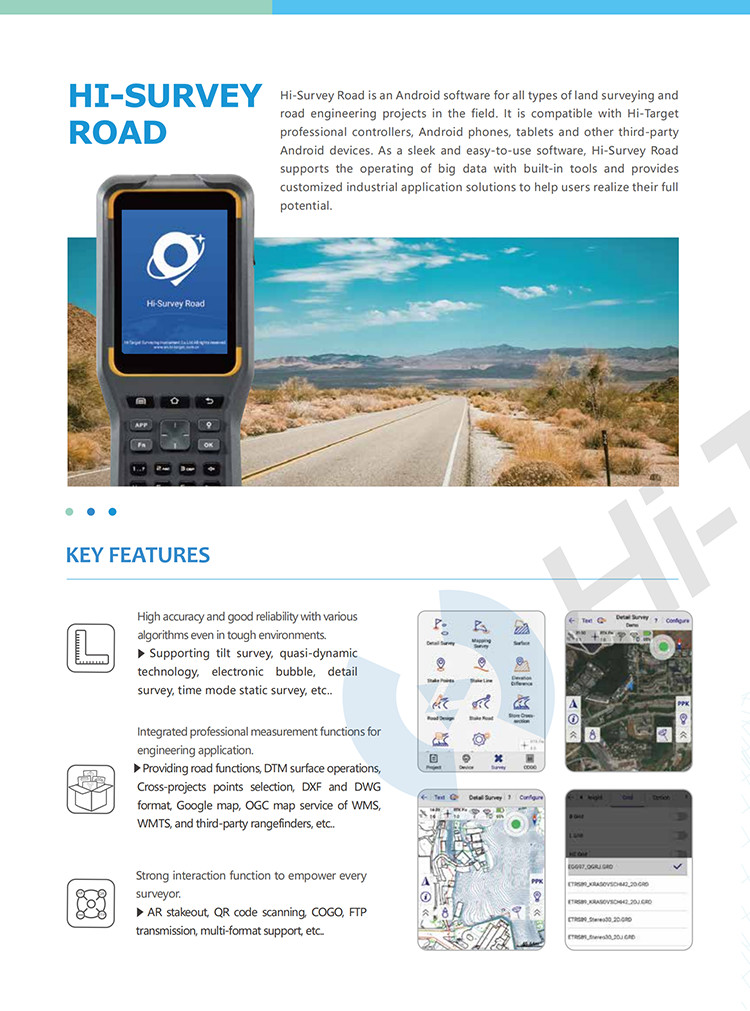 IP68 Magnesium Alloy Material Hi-Target V200 GPS RTK GNSS With Linux Operating System