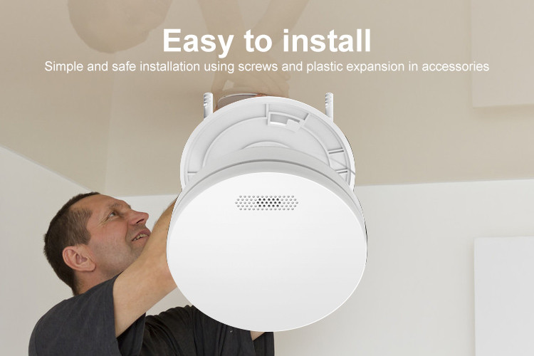 CE Approval Standalone Smoke Detector Alarm 10 Years Battery Operated Fire Smoke Alarm