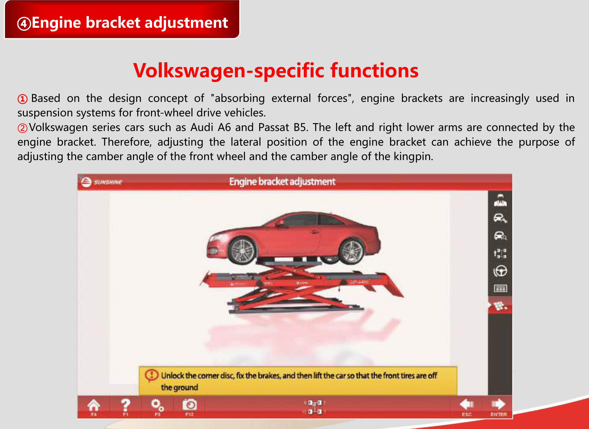 Sunshine Aligner Movable Wheel Alignment Equipment With Dual Screen And Optional ADAS