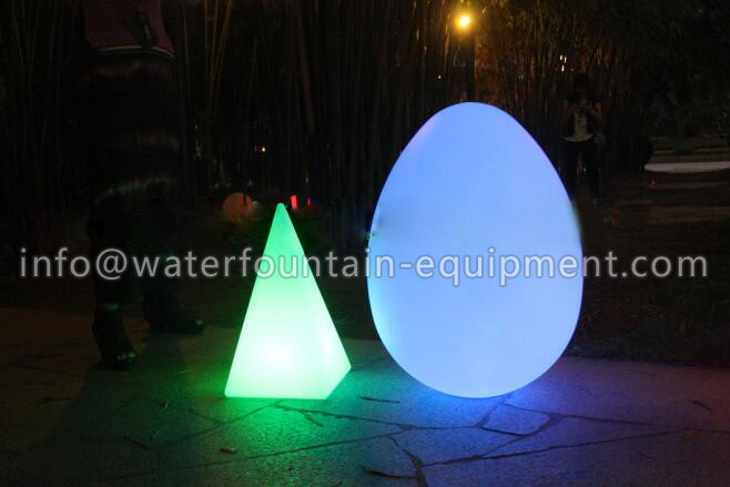 Egg Shape Waterproof Underwater Pool Lights LED Bedside Lamp Garden Decoration