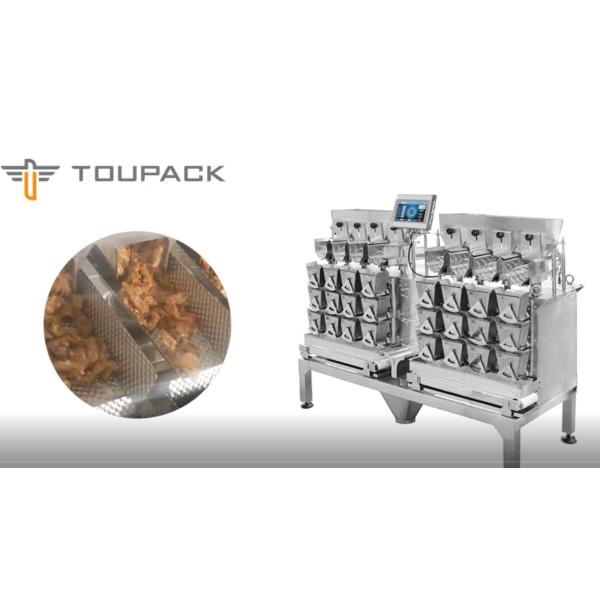 China MCU Control Multi Head Weigher For Cooked Meat Filling Fast Food 50 Bag / Min on sale China MCU Control Multi Head Weigher For Cooked Meat Filling Fast Food 50 Bag / Min on sale