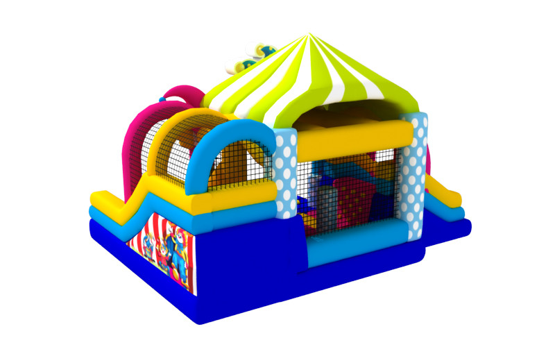 Manufacturer Inflatable Bouncy House With Slide Clown Inflatable Combo