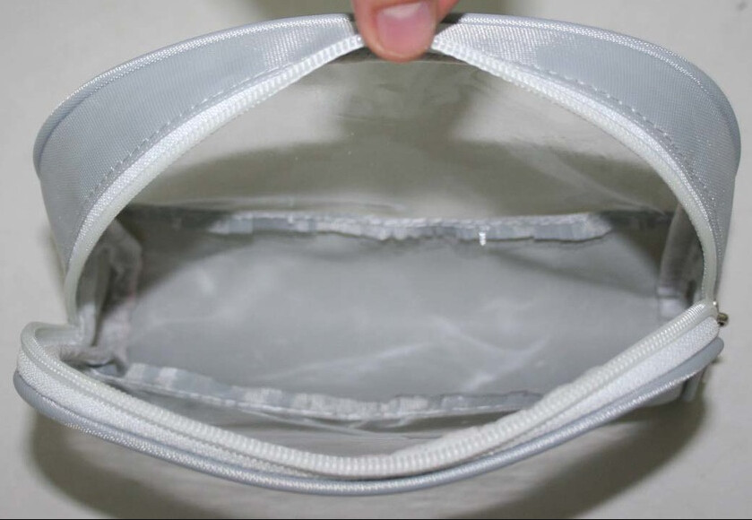 Clear PVC Plastic Cosmetic Organizer Bag With Zipper For Storage Customized