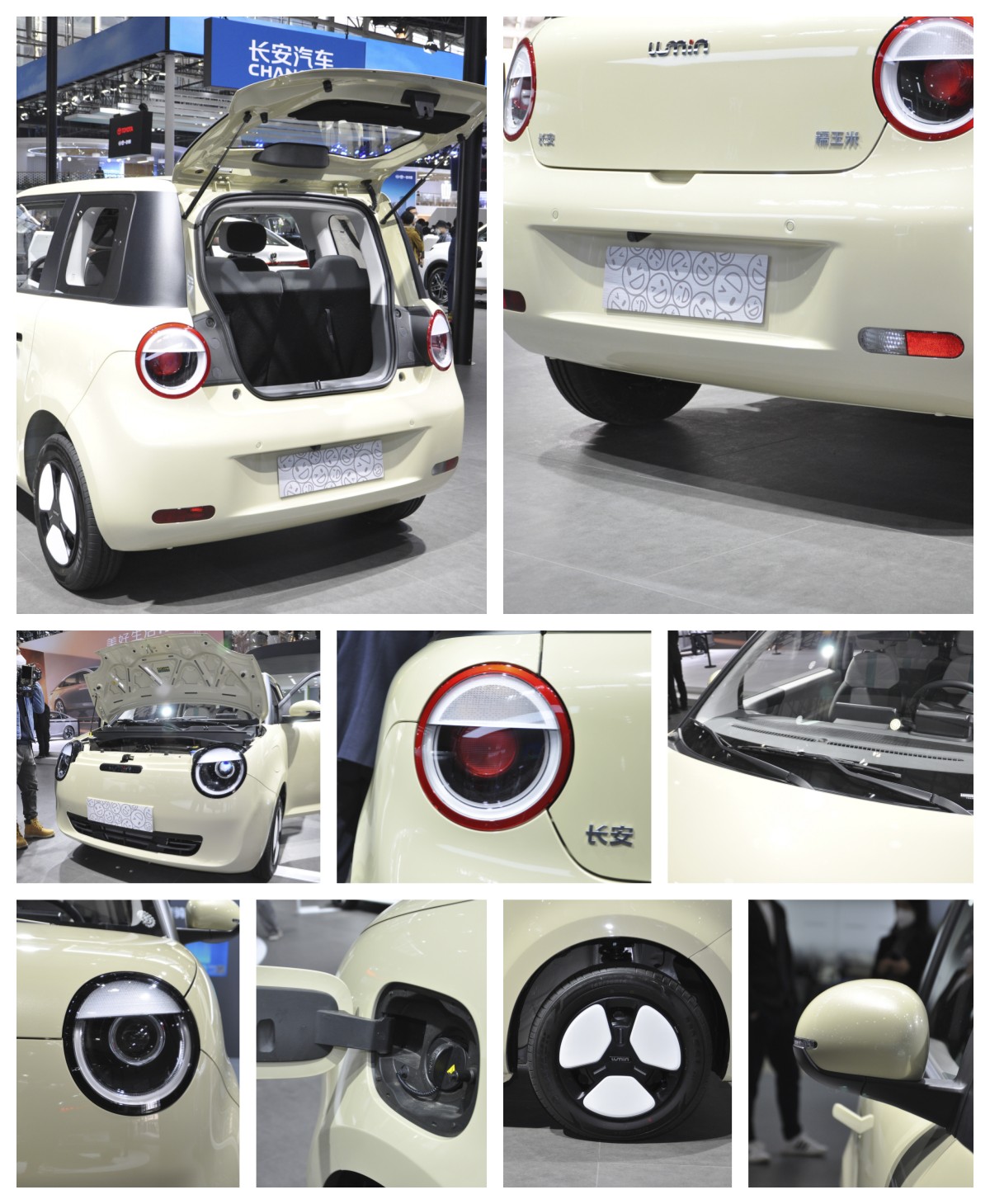 Changan Lumin Stock Luxury 4-Wheel Electric Car 301km Range 101km/h Mini Electric Vehicle with Pure Electric Energy Type