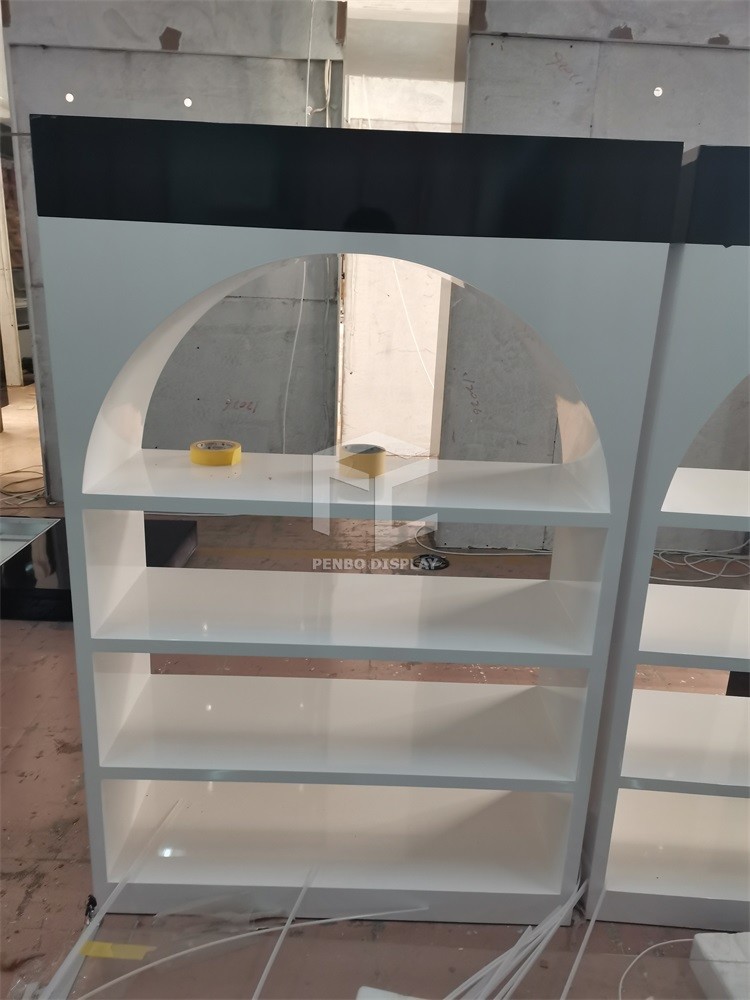 Power Saving T5 LED Skincare Display Shelves For Shop 5mm Thick MDF