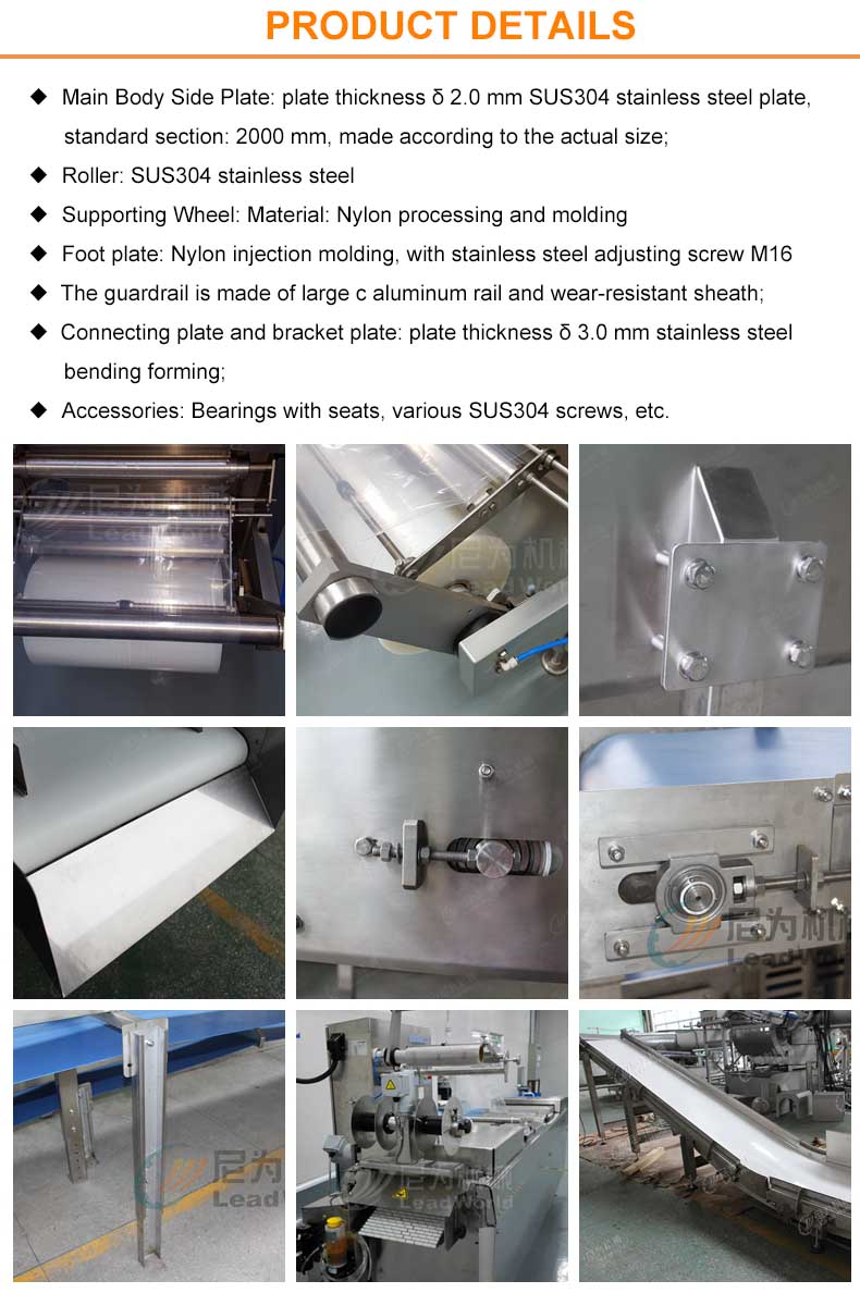 Vertical Vegetable Fruit Incline Flat PVC White Conveyor Belt System For Food Industry