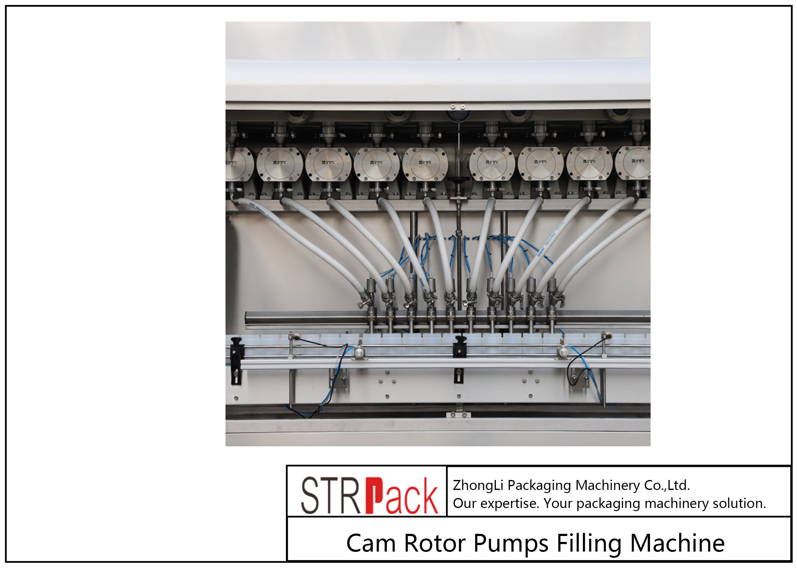 5.5KW Cam Rotor Pumps Chunk Paste Filling Machine 1000 - 3000Bottles/Hour
