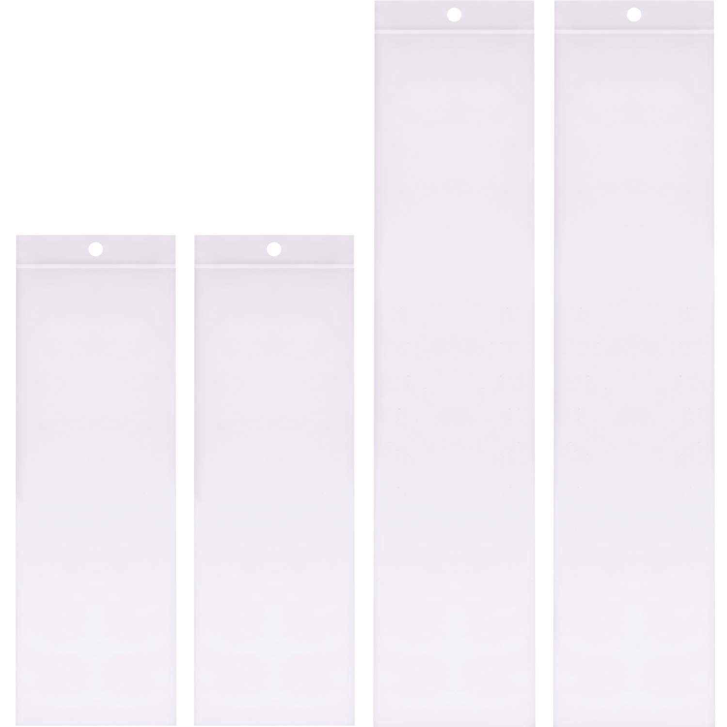 Resealable Plastic Necklace Bags with Hang Hole Clear Zipper Baggies