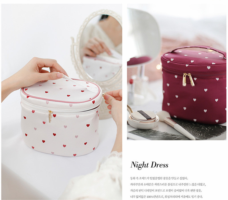 Oem ODM Satin Traveling Toiletry Organiser Pouch Bag With Logo