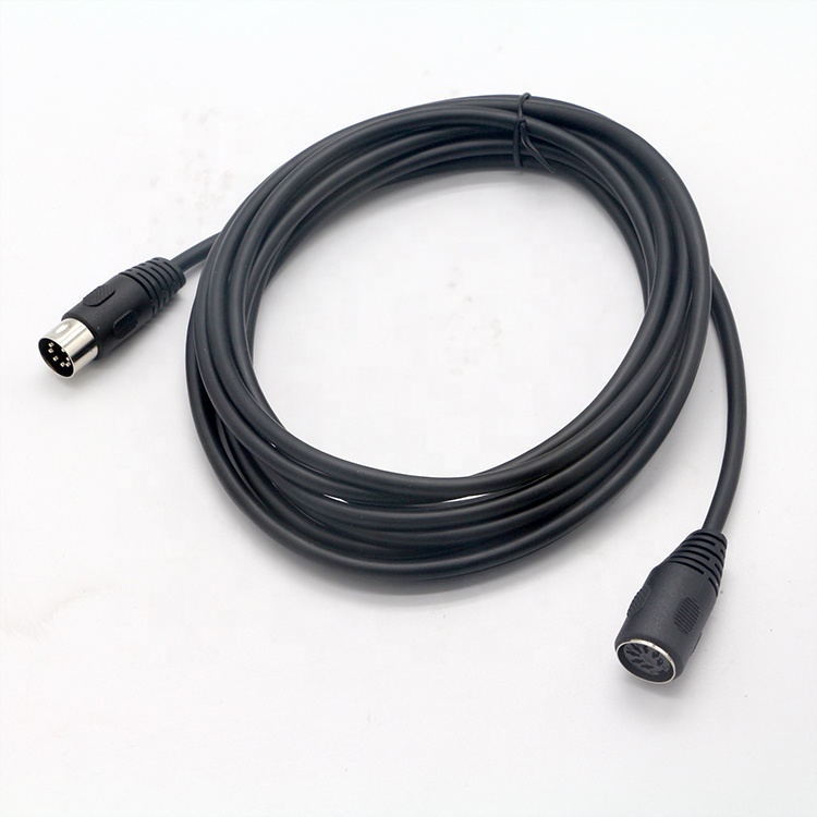 1M 3M 5M Shield Male to Female 7 PIN DIN Connector MIDI Extension Cable