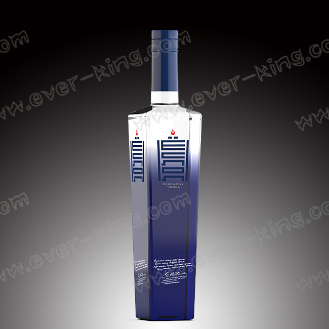 Customed Rubber Stopper 500mL 750mL Vodka Glass Bottle