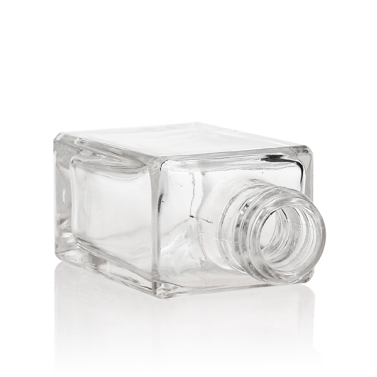 Square Foundation Lotion Glass Bottle F133 Clear Cosmetic Packaging 30ml
