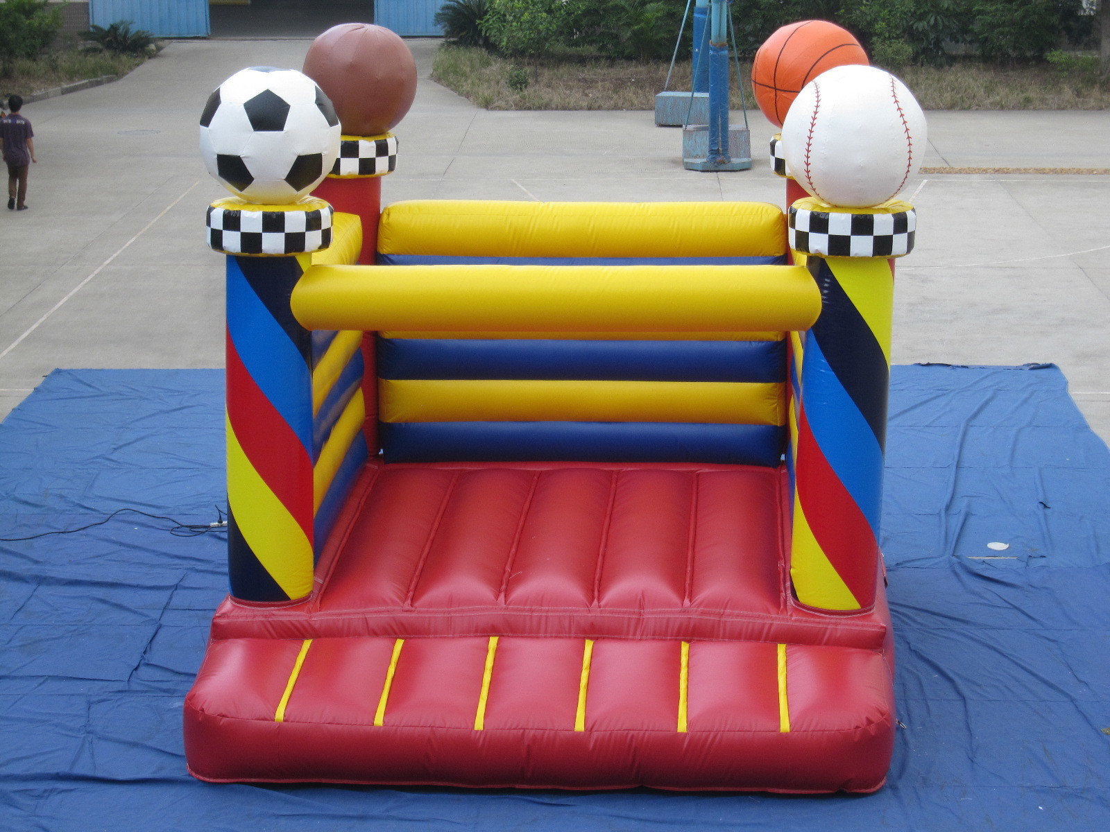 2017 Kids Enjoyable Indoor Inflatable Bouncy Castle Basketball Game Theme Inflatable Jumping Castle