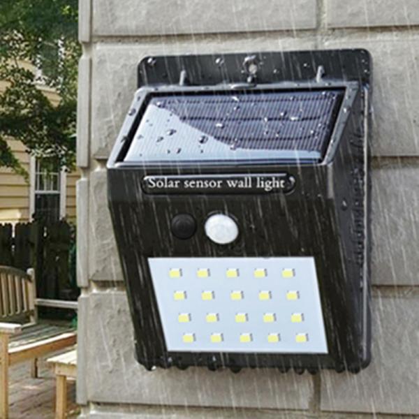 LED flashlight outdoor sensor wall waterproof solar garden street light sensor