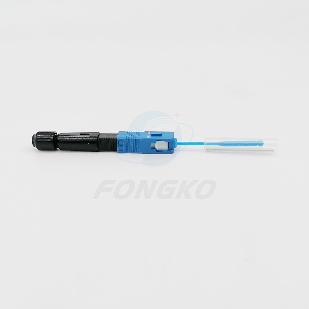 SC / UPC Hot Melt FTTH Fiber Optic Quick Connector Fast Fusion Splice