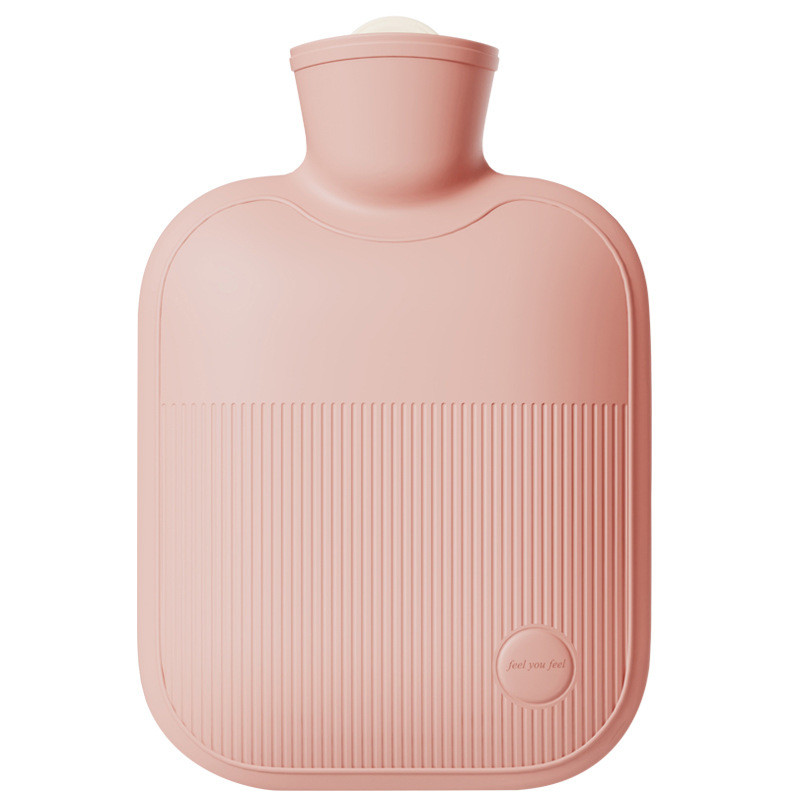Rubber Hot Water Bottle With Soft Cover , 2L 1L Hot Water Bag For Cramps Pain Relief