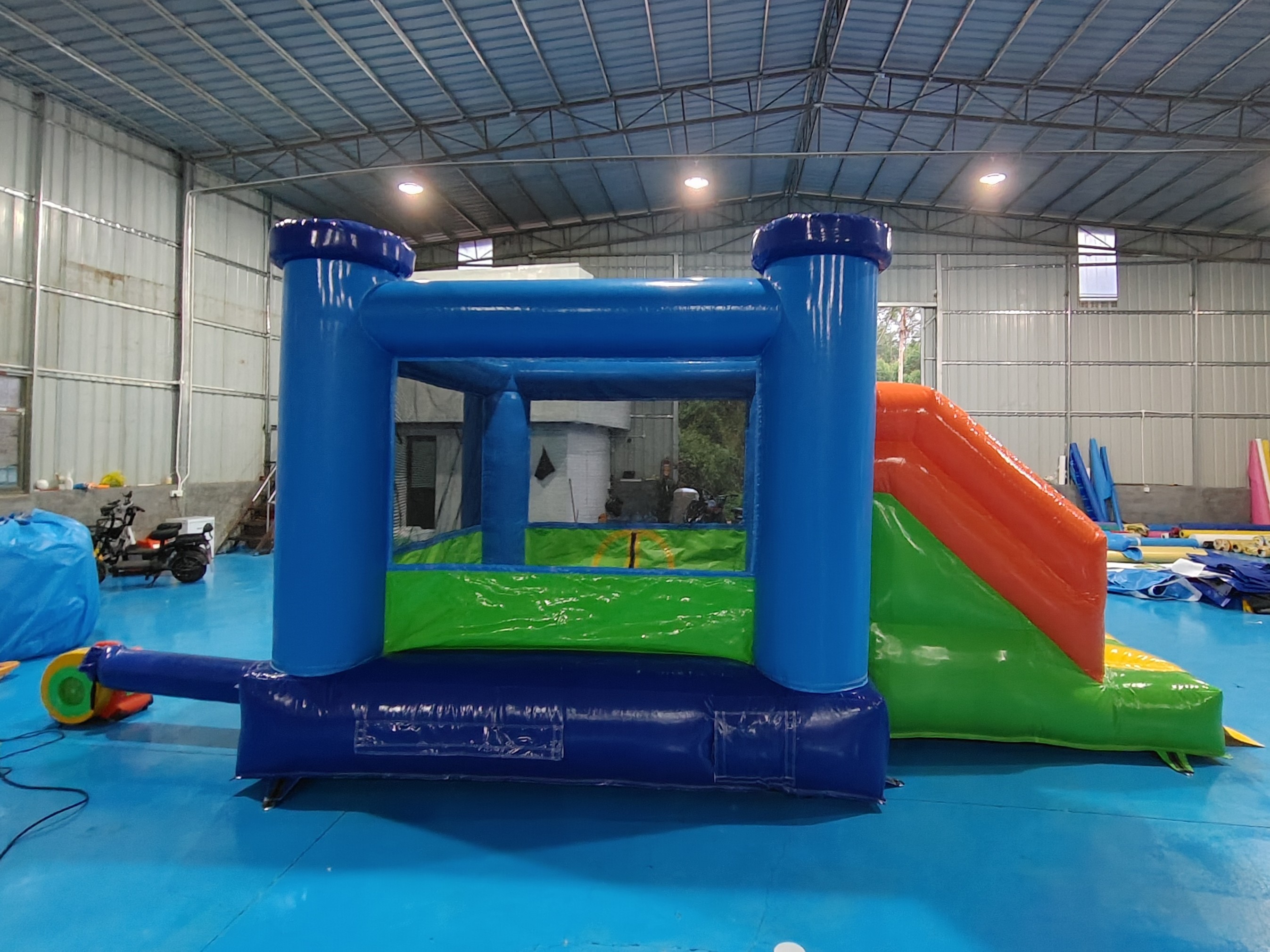 Hot Sale Inflatable Bounce House With Slide Combo Inflatable Bouncy Castle With Dry Slide For Kids