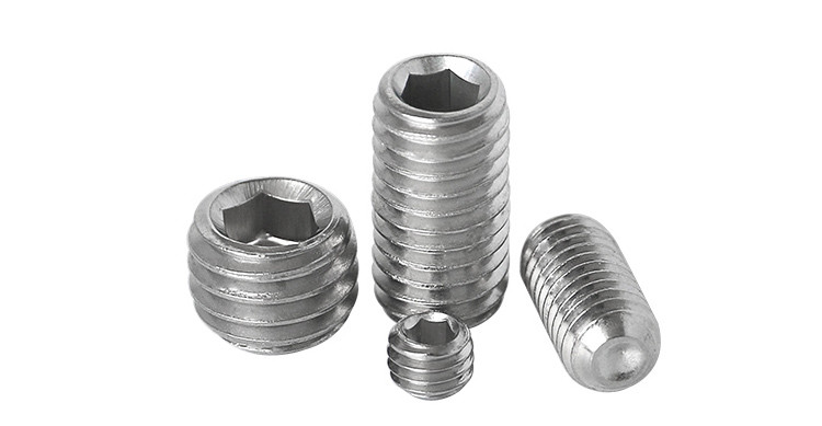 ISO4029 Metal Set Screws , Stainless Steel Socket Set Screw Cup Point