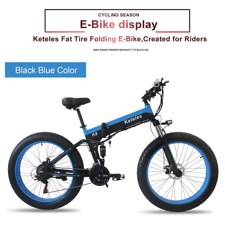 KETELES Fat Tyre Folding E Bike 31MPH Shimano Geared With Lithium Battery